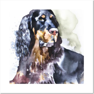 Gordon Setter Watercolor - Dog Lovers Posters and Art